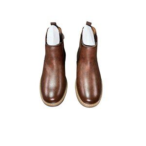 Boys Sonoma Ormani Brown Chelsea Boots With Memory Foam Insoles Size 2